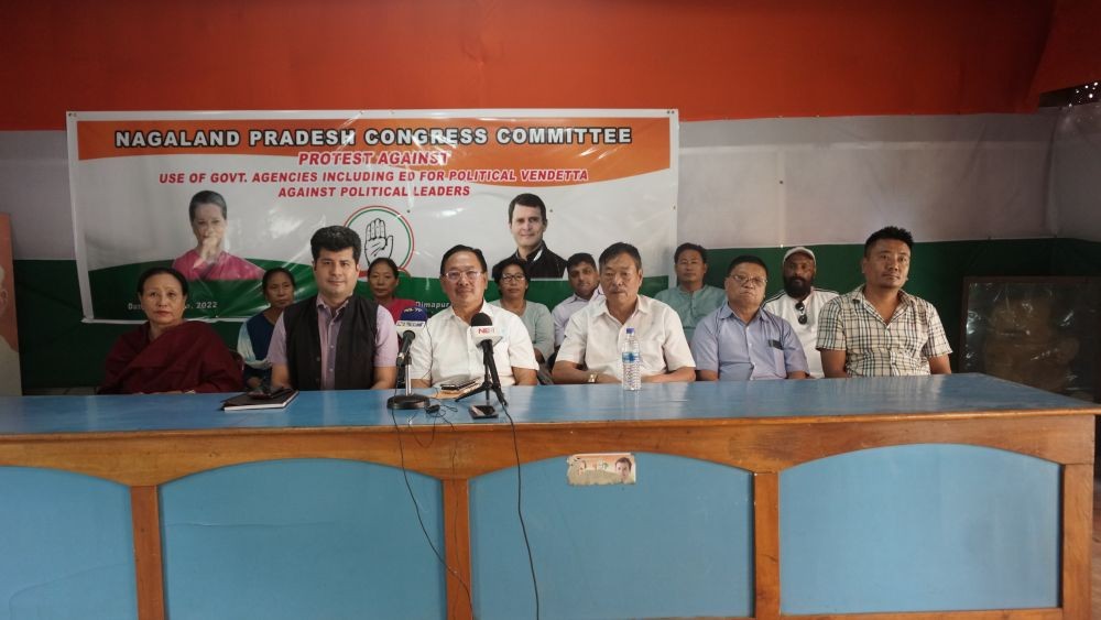 NPCC officials during a press conference in Dimapur on June 13.