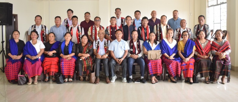 Central Nagaland Tribes Council, Central Nagaland Women Association members and others during the visit to Mokokchung on July 27. (Morung Photo)