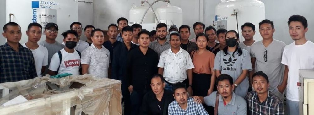 Training on operation and maintenance of Pressure Swing Adsorption medical oxygen generation plant underway at Naga Hospital Authority Kohima from July 18 to 25.