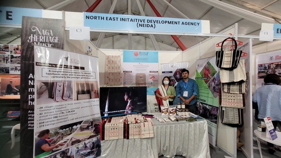 One of the stalls at the precursor to the 1st Nagaland CSR & Investment Conclave 2022 in Kohima on July 4. (Morung Photo)