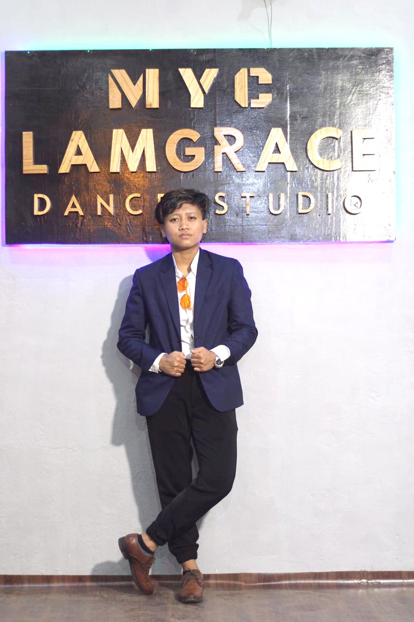 Lamgrace during the inauguration of MYC Lamgrace Dance Studio in Kohima on July 11.