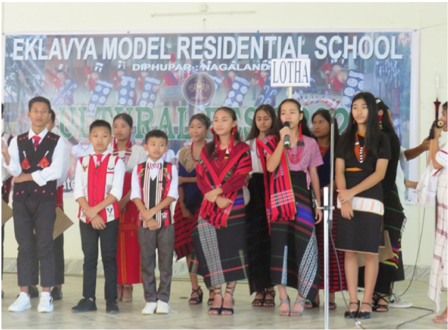 The Eklavya Model Residential School, Diphupar organised a Cultural Fest on July 8. In The first session, students competed in various indigenous games such as bamboo climbing, stilt race, cock fight, go-karting and spear kick etc. The second session was a formal programme where students actively exhibited the diverse and unique cultures of different tribes through songs, dance, drama and art display. 