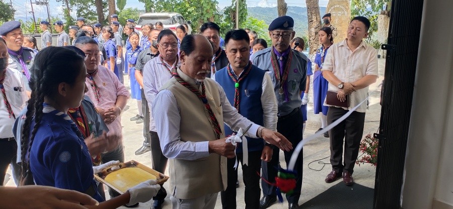 Chief Minister Neiphiu Rio inagurated the Nagaland State Bharat Scouts & Guides golden jubilee building in Kohima on August 19. (Morung Photo)