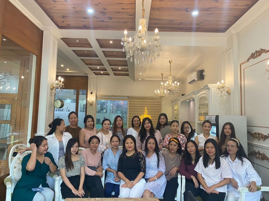 Women entrepreneurs at the ‘WENN Social 1.0’ event in The Fitness House Café, Dimapur on August 13.