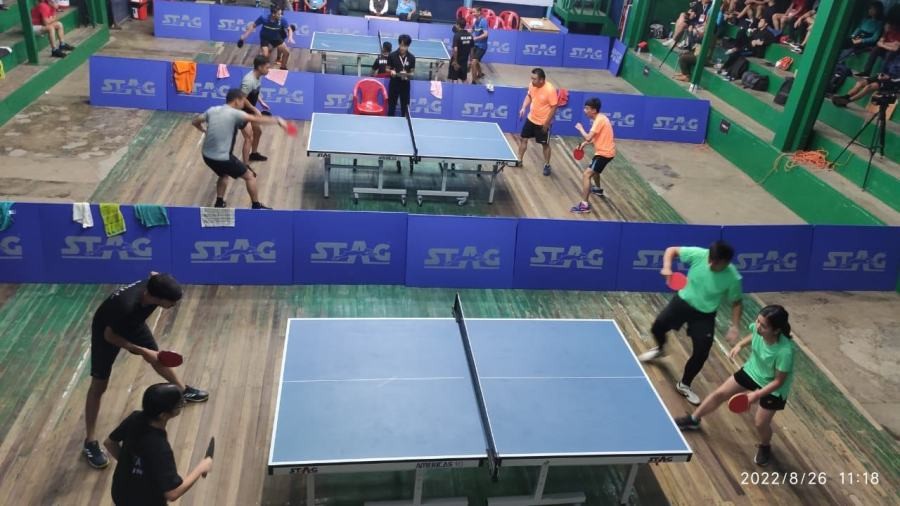 Glimpse of table tennis event at 2nd Nagaland Olympic & Paralympic Games 2022 at Indoor TT Stadium Kohima on August 26. (Morung Photo)