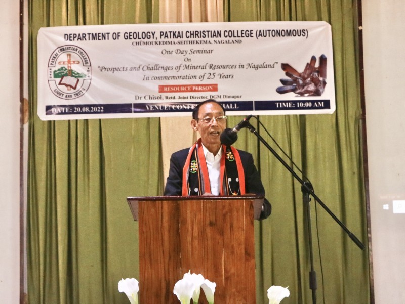 Patkai Christian College, Department of Geology on August 20 completed 25 years of its existence. The silver jubilee celebration took place at the college’s Bundrock Hall in presence of the college principal, faculty, students with Dr Chisoi, Retd Joint Directorate of Geology and Mining Dimapur as the resource person of the programme and other dignitaries.