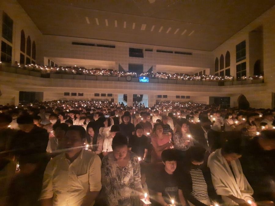 Congregation during the three-day revival programme of Kohima Lotha Baptist Church which concluded on August 7. The speakers of the revival programme included Rev AK Jami, senior associate pastor, Purana Bazar Lotha Baptist Church and Rev Ellis Lotha, pastor, United Baptist Church Doyang. (Morung Photo)