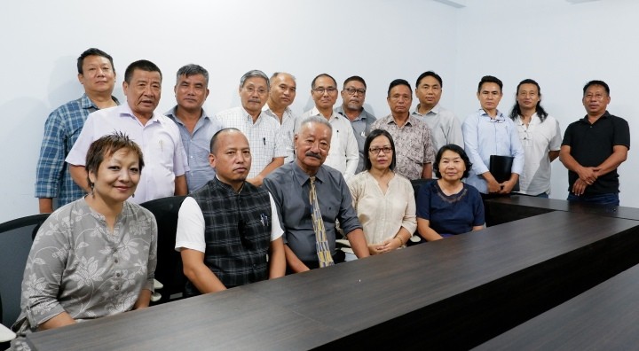 Leaders of the NNPGs and NSCN/GPRN with members of the Forum for Naga Reconciliation led by its Convenor, Rev. Dr. Wati Aier are seen in this photograph after the meeting on September 14, 2022.