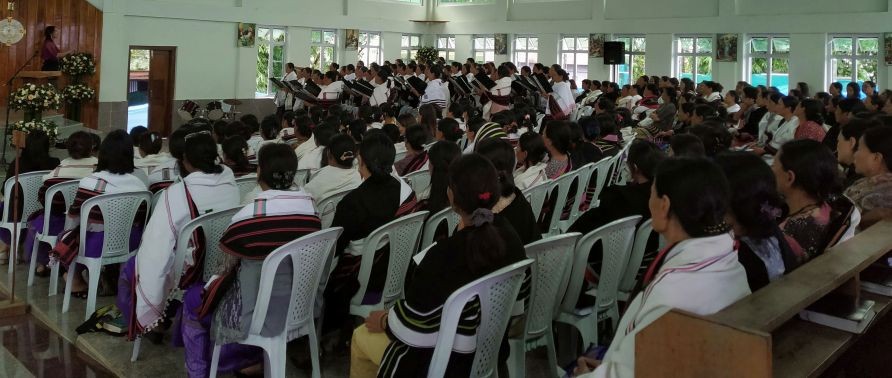 The 24th Southern Angami Catholic Women Association (SACWA) convention on the theme ‘God is our Father and Mother’ was held with Reverend Father Vilezo George Meze SJ, Vice Principal of St Xavier's College, Umoid, Meghalaya as main celebrant. During the event at St Francis Xavier Church, Kidima on September 11, a special prayer was also offered for new office bearers for the tenure of 2023-25.  (Photo Courtesy: P Tepekrovi Kiso)
