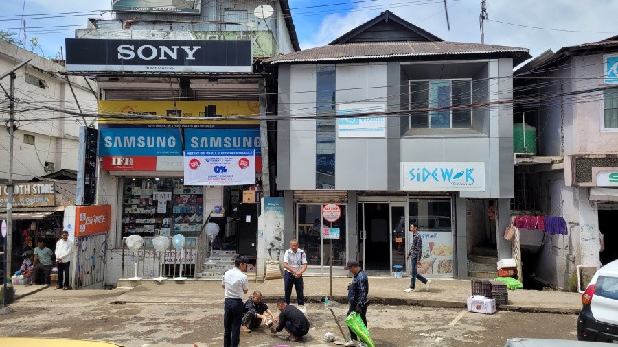 New ‘bus stop’ near Old NST Kohima. (Morung Photo)