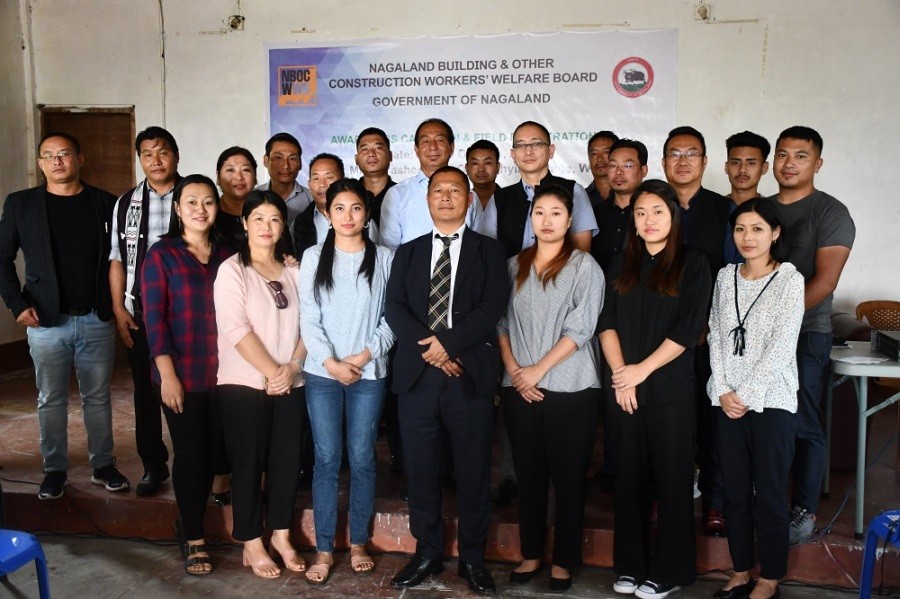 NBOCWWB organized three-day awareness campaign and field registration at Old Riphyim Village, Wokha from October 13 to 15. (DIPR Photo) 