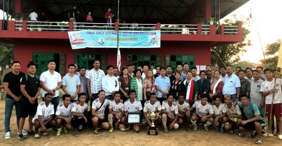 MLA Azheto Zhimomi and others with winners.