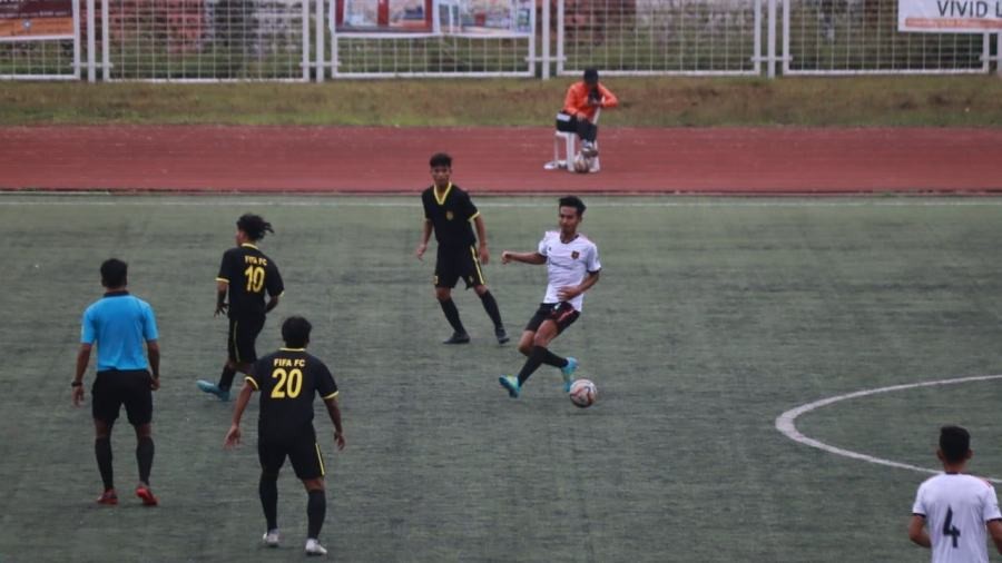 A match between FIFA FC Kohima and Zhokhami FC on October 11. (Morung Photo)