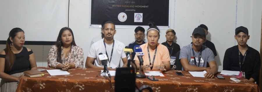 PAWF Nagaland team with educators from Hope Academy and Spring Blossoms Academy during the press conference held at Hotel Saramati, Dimapur on October 15. (Morung Photo)