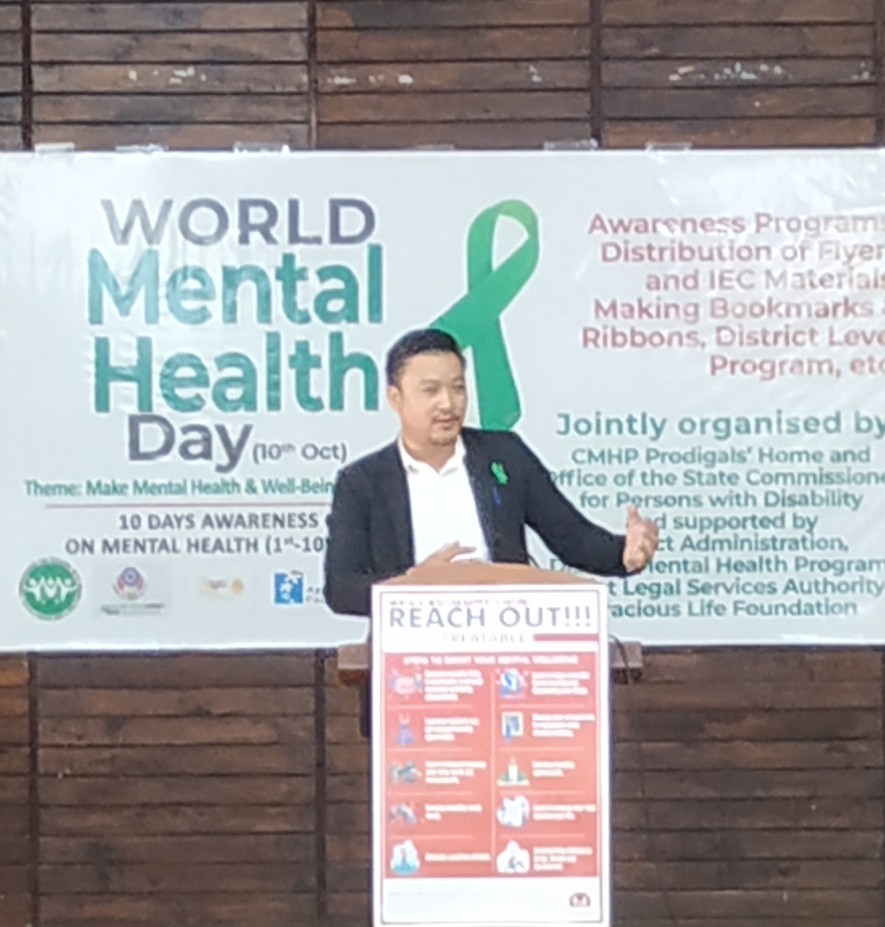 Sensitisation programme on mental health at Chümoukedima Town Council hall on October 8. (Morung Photo)