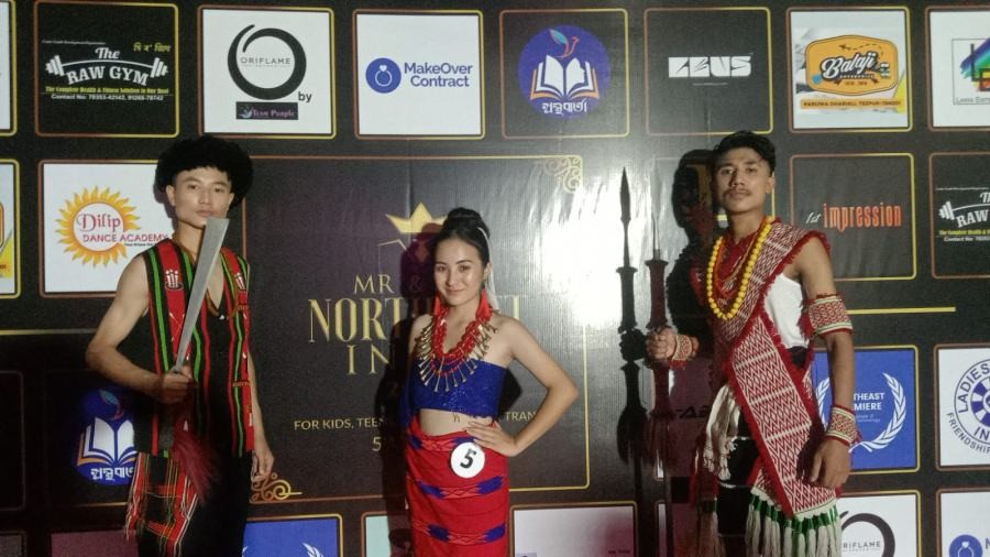 Naga models at Mr & Miss Northeast India 2022 in Guwahati on October 16.