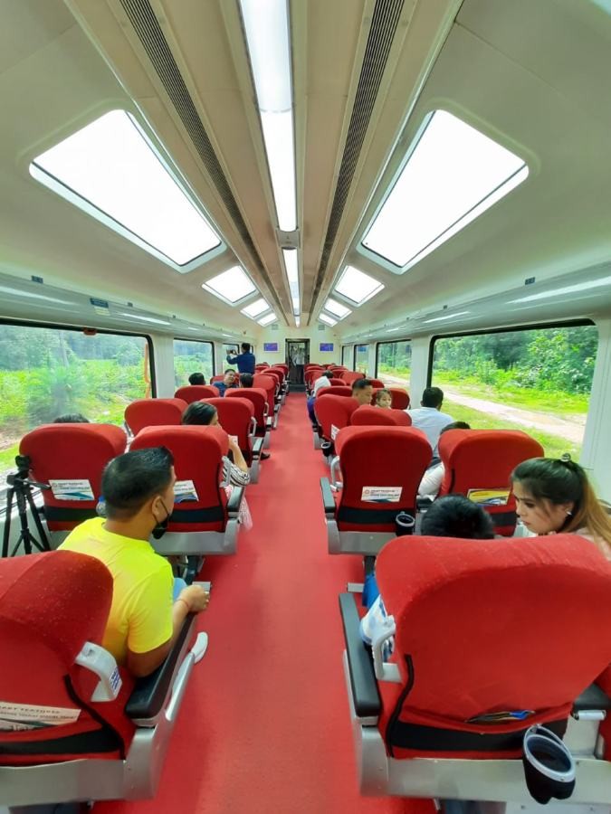 The interior of a Vistadome coach. (File Photo: Ministry of Railways/Twitter)