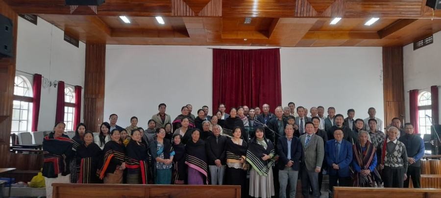 Resource person and local church leaders during the seminar on clean election held at Jakhama Baptist Church on October 30.