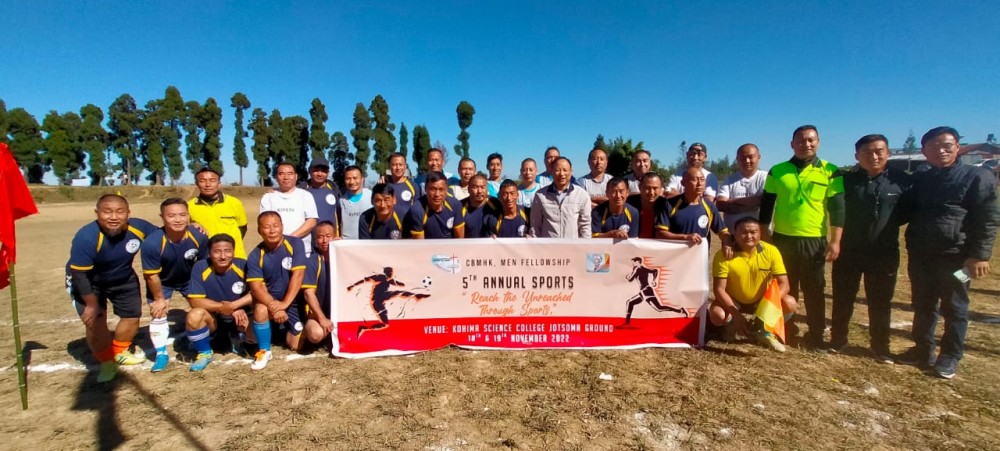 Participants during the 5th edition CBCMHK men fellowship annual sports held at Kohima Science College, Jotsoma ground on November 18.