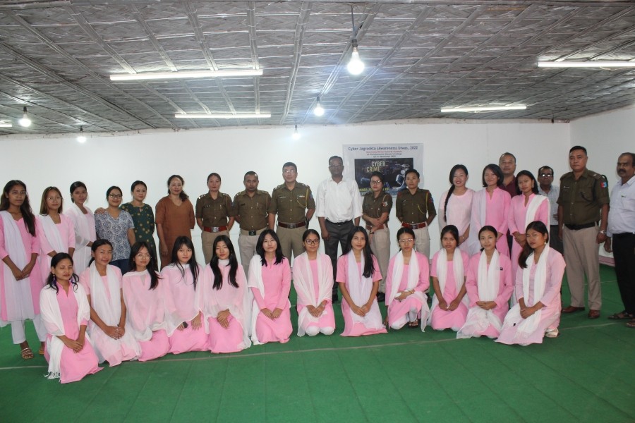 Sub Urban Police Station, Dimapur in collaboration with Women Empowerment Cell of Pranabananda Women’s College, Dimapur organized a ‘Cyber Jagrookta (Awareness) Diwas’ on November 7 at the college premises.