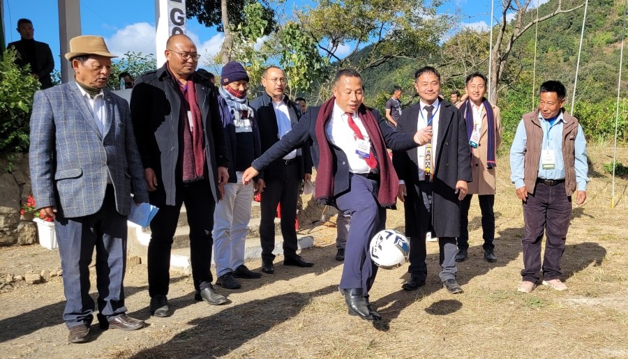 Kudecho Khamo kick starts 51st Games & Sports meet of KBYO on December 6. (Morung Photo)