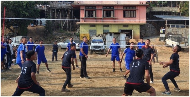 Friendly Volleyball match between Phom Students’ Conference (PSC) and Orangkong Students’ Union (OSU)