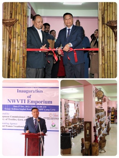 TheNWVTI Emporium was inaugurated by I Meyionen Jamir, Chief Information Commissioner in the presence of T Rollee Varieshim, Sr Assistant Director (Handicraft), HSC-Kohima on December 5.
