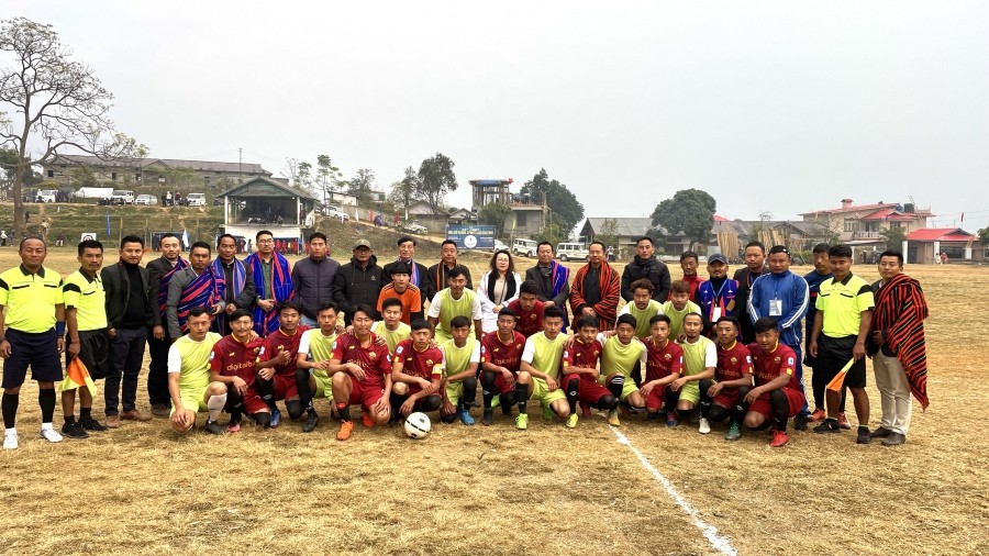 The 33rd Meet of Meluri Range Sports Association (MRSA) commenced with Vitsütho Nyuthe, Director, Department of Industries & Commerce, Government of Nagaland as the special guest on December 26 at the Meluri Local Ground. He strongly advocated the youngster to pursue sports as a profession since it is one of the most happening and most lucrative profession universally. It has a greater prospect than government jobs. The tournament is scheduled from December 26 to 30 with six teams participating in various trek and field events and games. (Photo Courtesy: MRSA) 