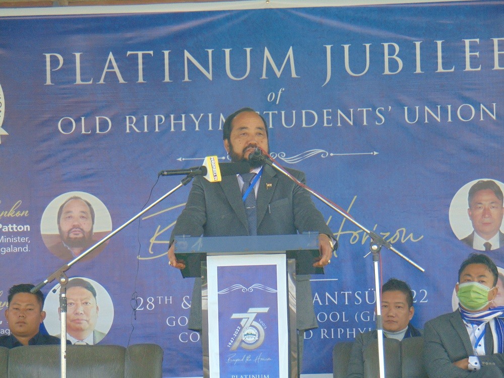 Deputy CM, Y Patton during the 75th ORSU celebration on December 29.