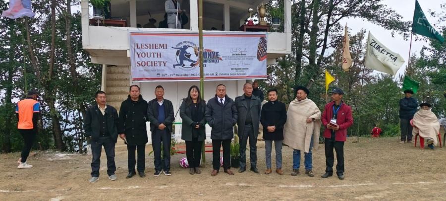 Neiba Kronu and others during the inaugural function of 19th Riinye Sports meet 2022.