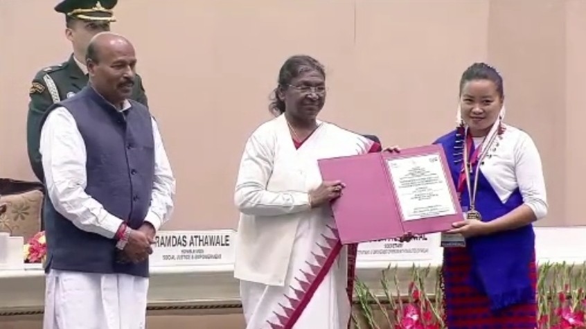 Temsutola Jamir became the second Special Olympics Bharat- Nagaland (SON) special athlete national award recipient. A press release from the SON informed that she has won many medals for actively participating in various State and National Special Olympics games and sports competitions. She is the third National awardee from the State for PwDs, whereas SON Special Athlete Tiaba Tzudir received the National award in year 2015 for role model in male category for PwDs.