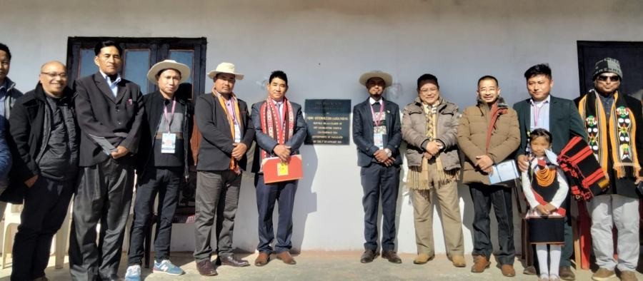 Sovenyi Nyekha with others during the inaugural function of SASA 39th Sports Meet 2023.