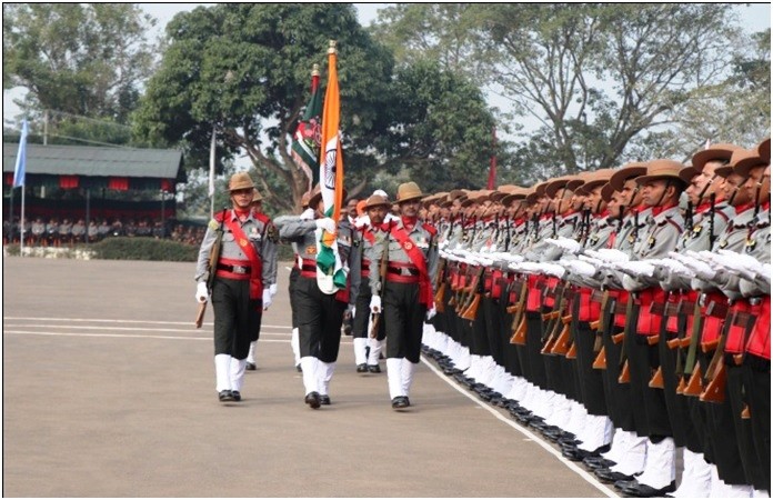 A total of 196 recruits passed out from the Assam Rifles Centre & School at Shokhuvi on January 28.