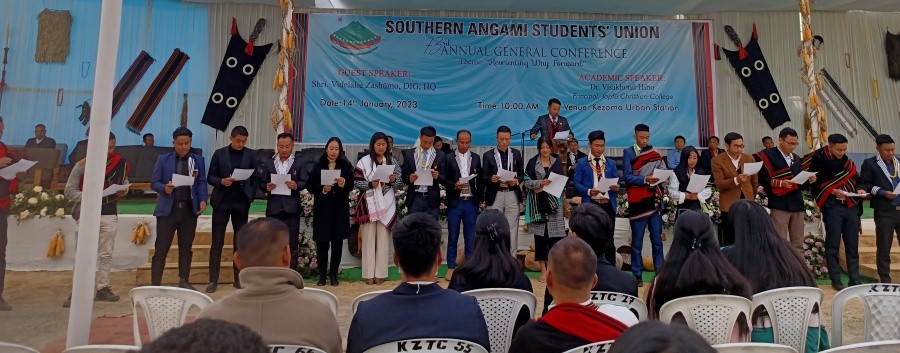 The 73rd annual general session of Southern Angami Students’ Union was held at Kezoma Urban Station on January 14. 