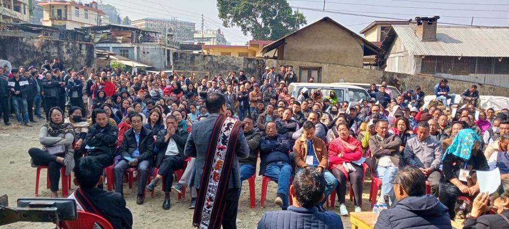 Tongpang Ozukum kick-started the second phase of his declaration tour at Tongdentsüyong Ward, Mokokchung February 14.