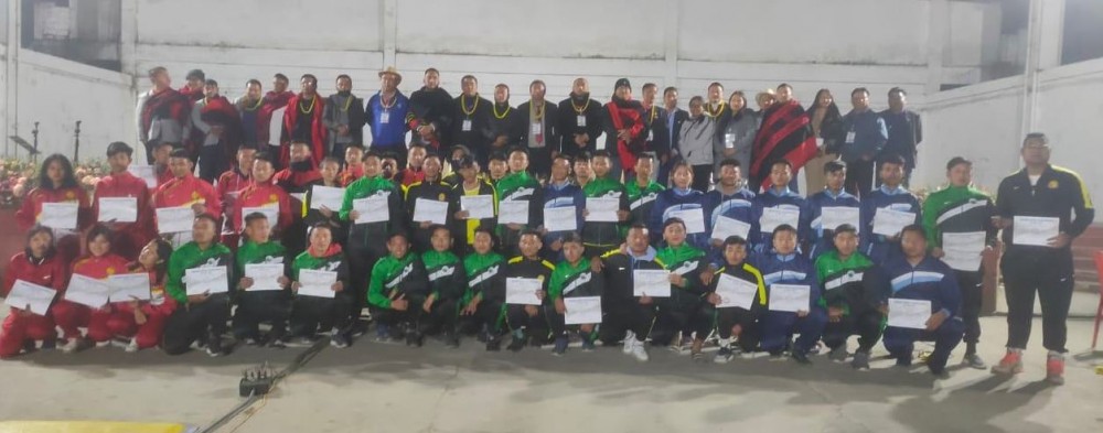 The winners with Roko Angami, ASA officials and others.