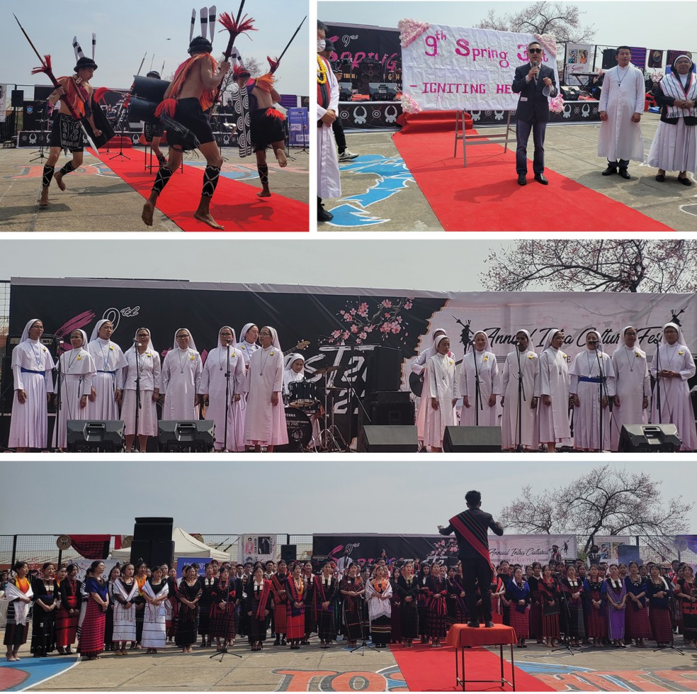 9th Spring Fest 2023 of St Joseph’s College (Autonomous) Jakhama commenced at the college campus on March 10. (Morung Photo)