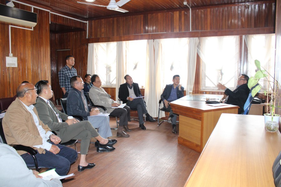 Dy CM TR Zeliang addressing the coordination meeting in Kohima on March 15.