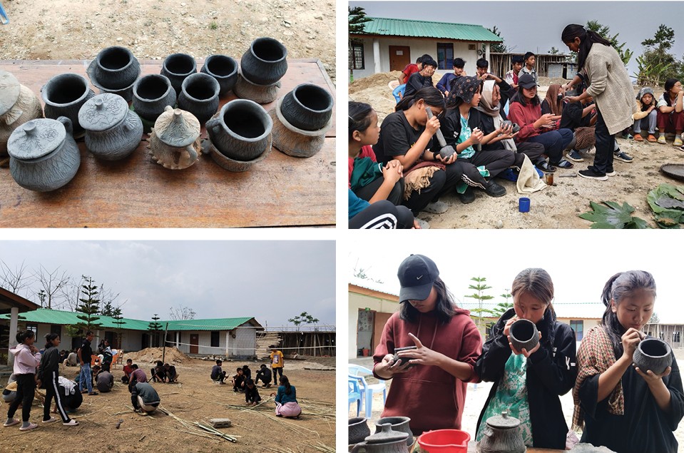 The GHS Yaongyimchen conducted pottery and basketry classes for girls and boys students respectively. The instructors were Alemphenla and Tangpe Phom from Yongphang village (Pottery class) and Salang, Hindi Teacher (Basketry class). This special skill development class was conducted as part of Performance Incentive Grant under NECTAR, stated a press release issued by S Katisenla Aier, Teacher In Charge, GHS Yaongyimchen, Longleng