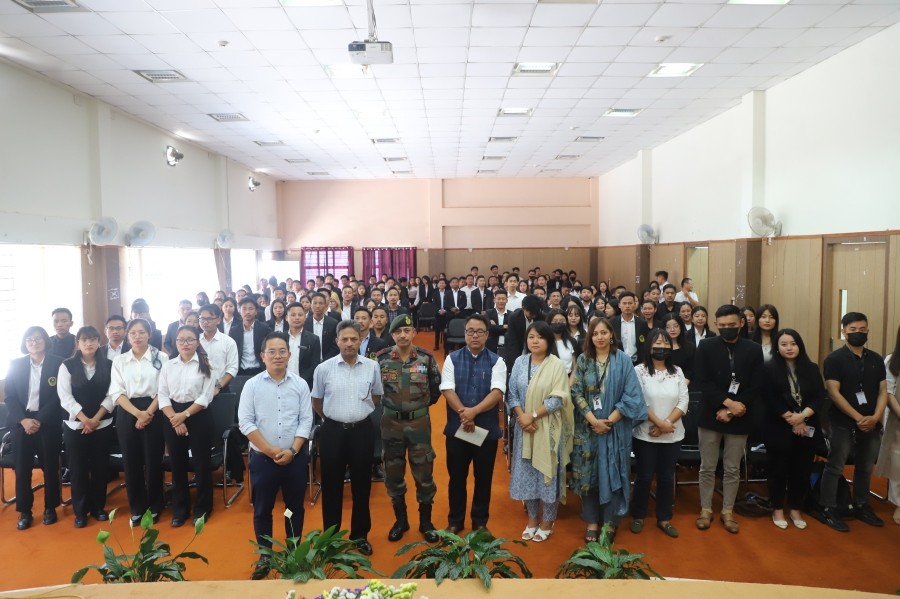 Participants during a workshop themed,  ‘Embracing the Power of Digital Forensics in Legal Practice’ conducted at the National Institute of Electronics and Information Technology (NIELIT) Kohima on May 11 for Kohima Law College students.