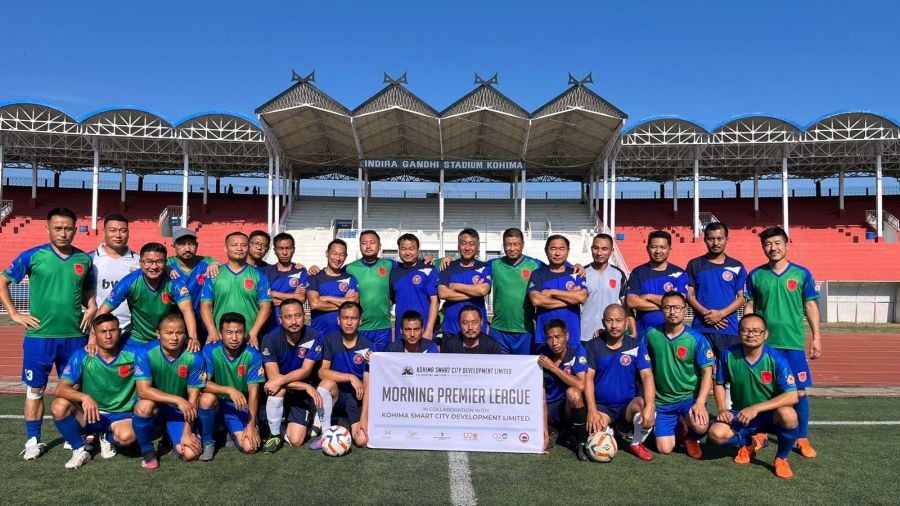 Players of Secretariat United FC and Morung United on May 30