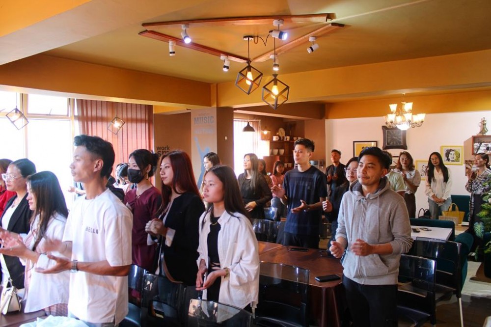 A section of the gathering at 8th Musicians Fellowship in Kohima on May 28.