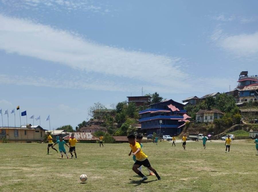 Players in action at 5th Aphuyemi Cup 2023 in Pughoboto on May 9.