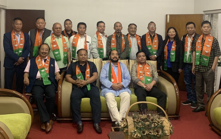 Consultative cum interactive meeting of BJP leaders and others held in Kohima on June 30.