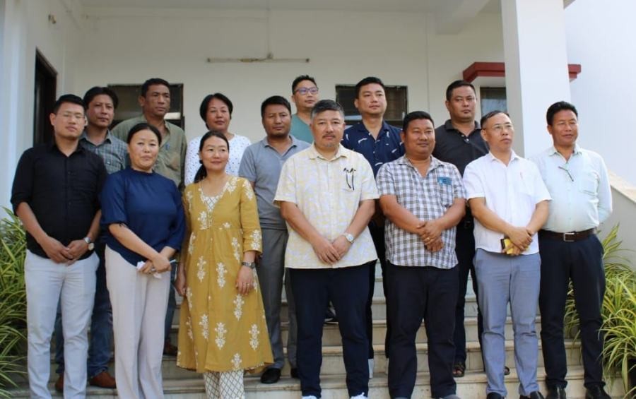 Advisor to CM, Abu Metha along with officials of Nagaland Beekeeping and Honey Mission after the interactive session held on June 26. (DIPR Photo)