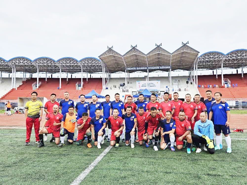 Players of Gethemgo FC and Secretariat United FC on July 1.
