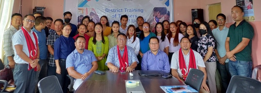 Officials and participants during the district level training of trainers on U-WIN conducted in Longleng on July 15.