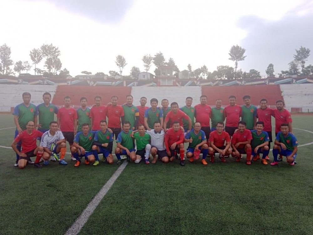 Players of Unity FC and Morung United FC on July 18