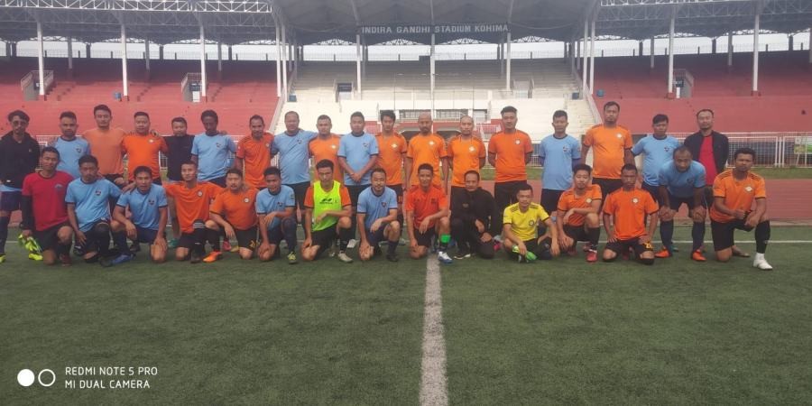 Players of Merhulietsa FC and W.E.L.P Sporting Club on July 25