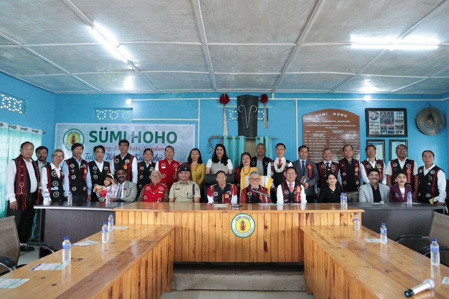 Dignitaries during the Tuluni celebration in Zunheboto organised by the Sumi Hoho.